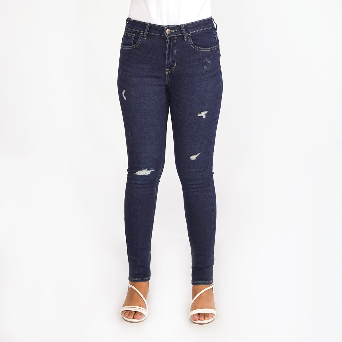 Bobson Japanese Ladies Basic Denim Stretchable Pants for Women Trendy Bobson