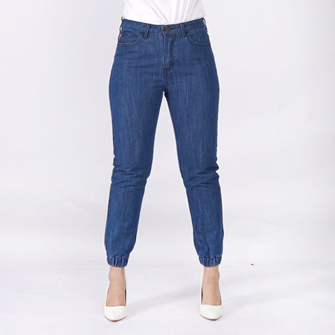 Bobson Japanese Ladies Basic Denim Boyfriend Jeans Trendy Fashion High Quality Apparel Comfortable Casual Pants for Women 147986 (Medium Shade)