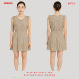 Bobson Japanese Ladies Basic Dress Boxy Fit 177035 (Beige)