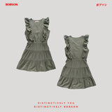 Bobson Japanese Ladies Basic Dress Boxy Fit 177035 (Light Green)