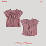 Bobson Japanese Ladies Basic Woven Shirt Boxy Fit 189665 (Pink)