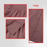 Bobson Japanese Ladies Basic Woven Shirt Relaxed Fit 177004 (Old Rose)