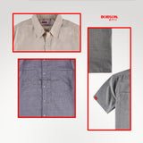 Bobson Japanese Men's Basic Woven Shirt Slim Fit 193916 (Beige)