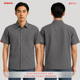 Bobson Japanese Men's Basic Woven Shirt Slim Fit 193916 (Black)