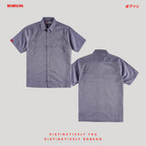 Bobson Japanese Men's Basic Woven Shirt Slim Fit 193916 (Dark Blue)