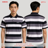 Bobson Japanese Men's Basic Collared Shirt Slim Fit 173392 (Black)