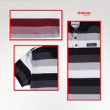 Bobson Japanese Men's Basic Collared Shirt Slim Fit 173392 (Maroon)