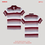Bobson Japanese Men's Basic Collared Shirt Slim Fit 173392 (Maroon)