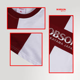 Bobson Japanese Men's Basic Tees Oversized fitting 188717 (Maroon)