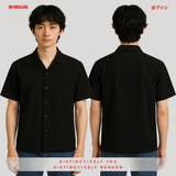 Bobson Japanese Men's Basic Woven Shirt Comfort fit 187599 (Black)