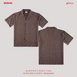 Bobson Japanese Men's Basic Woven Shirt Comfort fit 187599 (Brown)