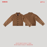 Bobson Japanese Ladies Basic Jacket Crop Fit 182277 (Bleach Sand)