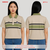 Bobson Japanese Ladies Basic Collared Shirt Relaxed Fit 184956 (Light Yellow)