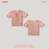 Bobson Japanese Ladies Basic Woven Shirt Boxy Fit 186931 (Pink)