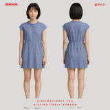 Bobson Japanese Ladies Basic Dress Regular Fit 169869 (Light Blue)