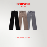Bobson Japanese Ladies Basic Non-Denim Flared Pants 190915 (Black)
