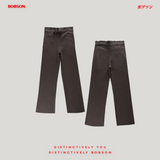 Bobson Japanese Ladies Basic Non-Denim Flared Pants 190928 (Choco Brown)