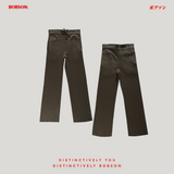 Bobson Japanese Ladies Basic Non-Denim Flared Pants 190928 (Olive)