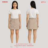 Bobson Japanese Ladies Basic Non-Denim Cargo Skort 191324 (Beige)
