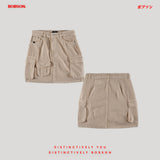 Bobson Japanese Ladies Basic Non-Denim Cargo Skort 191324 (Beige)