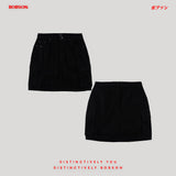 Bobson Japanese Ladies Basic Non-Denim Cargo Skort 191324 (Black)
