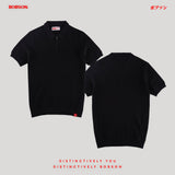 Bobson Japanese Men's Basic Collared Shirts Comfort Fit 187057 (Black)