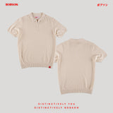 Bobson Japanese Men's Basic Collared Shirts Comfort Fit 187057 (Cream)