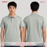 Bobson Japanese Men's Basic Collared Shirts Slim Fit 185563 (Pigeon)