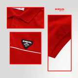 Bobson Japanese Men's Basic Collared Shirts Slim Fit 188790 (Molten Lava)