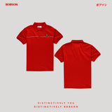 Bobson Japanese Men's Basic Collared Shirts Slim Fit 188790 (Molten Lava)