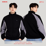Bobson Japanese Men's Basic Jacket Loose Fit 188003 (Black)
