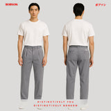 Bobson Japanese Men's Basic Non-Denim Chino Pants Mid Waist 194288 (Gray)