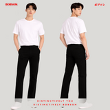Bobson Japanese Men's Basic Non-Denim Chino Pants Mid Waist 199932-U (Charcoal)
