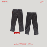 Bobson Japanese Men's Basic Non-Denim Chino Pants Mid Waist 199932-U (Gray)