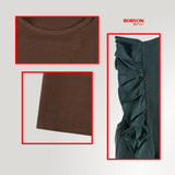 Bobson Japanese Ladies Basic Woven Shirt Boxy Fit 186702 (Khaki)