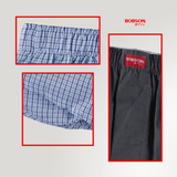 Bobson Japanese Men's Basic Accessories Innerwear Boxer Short 196117 (Light Blue)