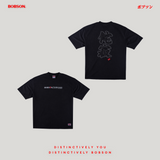 Bobson Japanese Men's Basic Tees Loose Fit 185608 (Black)