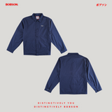 Bobson Japanese Men's Basic Jacket Boxy Fit 206465 (Blue)