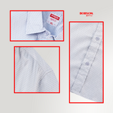 Bobson Japanese Men's Basic Woven Shirt Comfort Fit 205701 (Blue)
