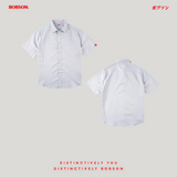 Bobson Japanese Men's Basic Woven Shirt Comfort Fit 205701 (Gray)
