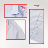 Bobson Japanese Men's Basic Woven Shirt Comfort Fit 205701 (Gray)