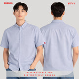 Bobson Japanese Men's Basic Woven Shirt Comfort Fit 205773 (Blue)