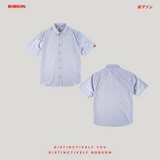 Bobson Japanese Men's Basic Woven Shirt Comfort Fit 205773 (Blue)