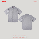 Bobson Japanese Men's Basic Woven Shirt Comfort Fit 205773 (Gray)
