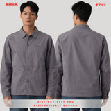 Bobson Japanese Men's Basic Jacket Boxy Fit 207326 (Gray)