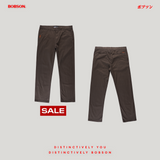 Bobson Japanese Men's Basic Non-Denim Chino Pants 199973-U (Dark Brown)