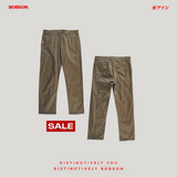 Bobson Japanese Men's Basic Non-Denim Chino Pants 199987-U (Fatigue)