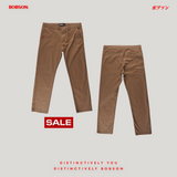 Bobson Japanese Men's Basic Non-Denim Chino Pants 199959-U (Khaki)