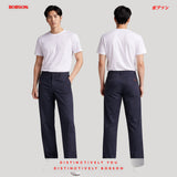 Bobson Japanese Men's Basic Non-Denim Chino Pants 199959-U (Navy)