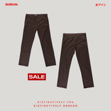 Bobson Japanese Men's Basic Non-Denim Chino Pants 199959-U (Choco Brown)